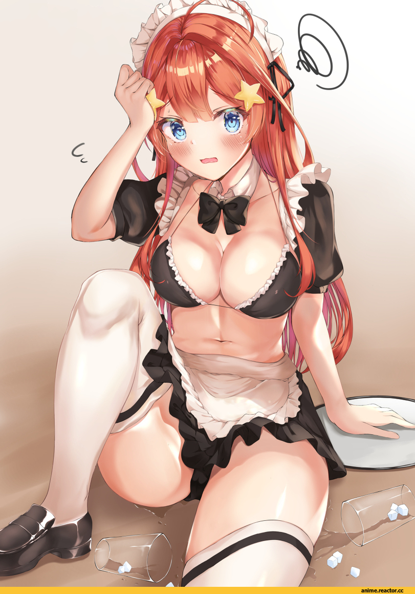 shizuku(shizukusushi), Nakano Miku, Go-Toubun no Hanayome, Anime Ero, Maid, удалённое, Anime
