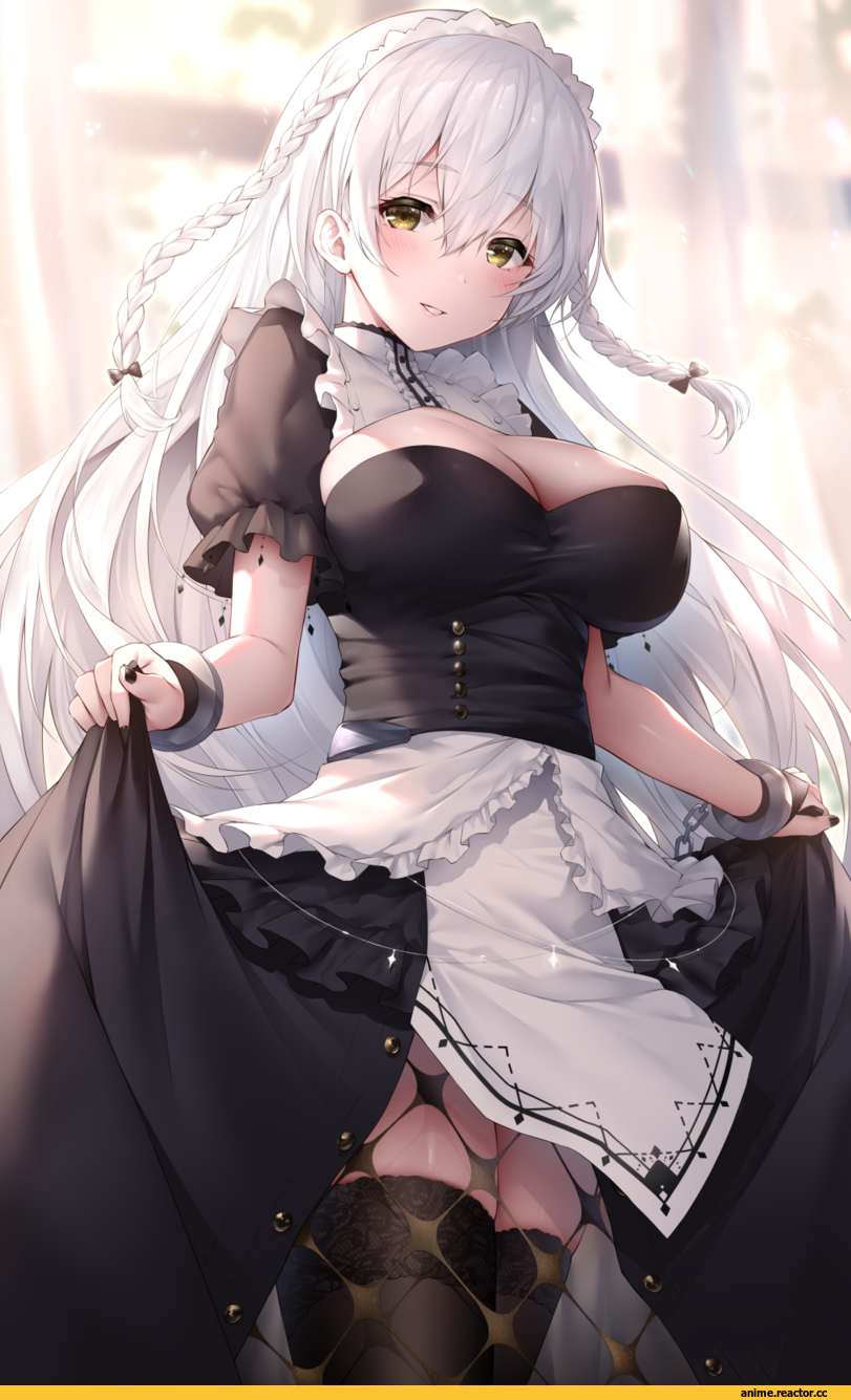 hermione (azur lane), Azur Lane, Maid, Kyonyuu, Anime Ero, yuwari ume, Anime