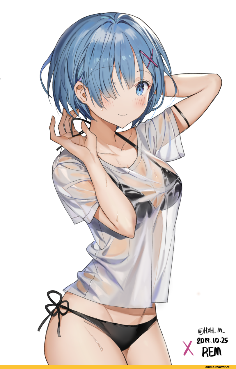 Rem (re zero), Re Zero Kara Hajimeru Isekai Seikatsu, Anime Ero Swim, Anime Ero, gompang, Anime