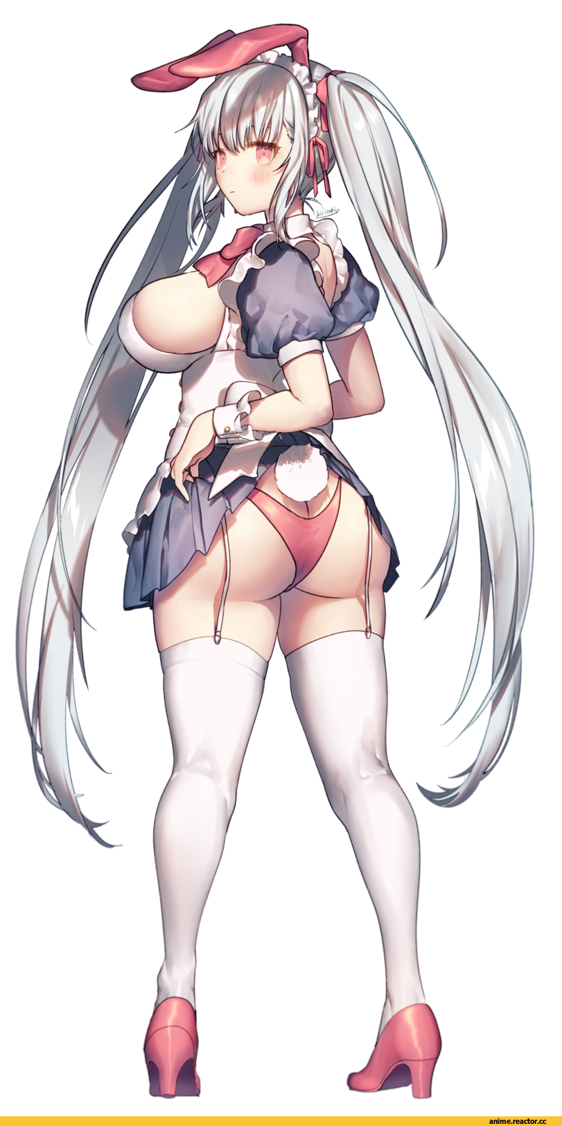 Maid, Usagimimi, Anime Ero Pantsu, Anime Ero, Anime Ero Ass, Kyonyuu, pixiv id 4677314, kirisaki (miku-azu-2525), Anime Art, artist, Anime, Animal Ears