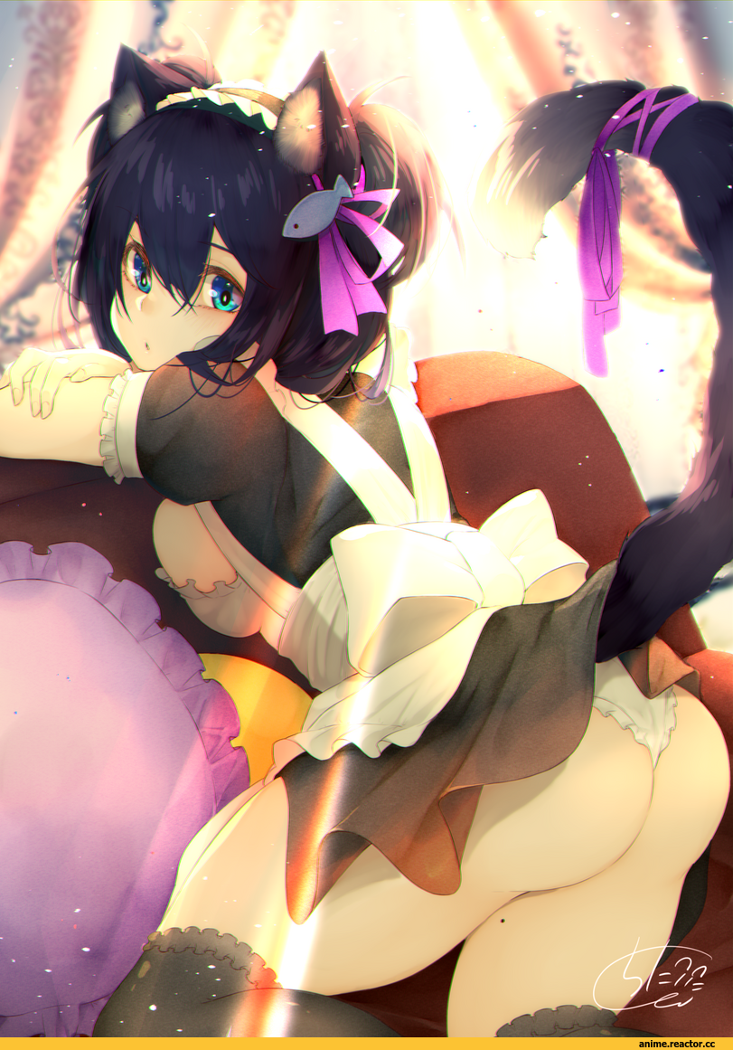 Chita (Ketchup), Anime Art, artist, Anime Ero Pantsu, Anime Ero, nekomimi, Animal Ears, AO, Maid, Anime