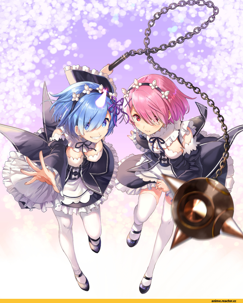 Re Zero Kara Hajimeru Isekai Seikatsu, Ram (Re Zero), Rem (re zero), aki (mare desiderii), Anime