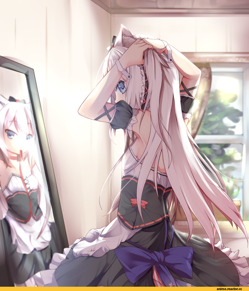 Hammann (Azur Lane), Azur Lane, neko, Animal Ears, Maid, innofance, Anime Art, artist, Anime
