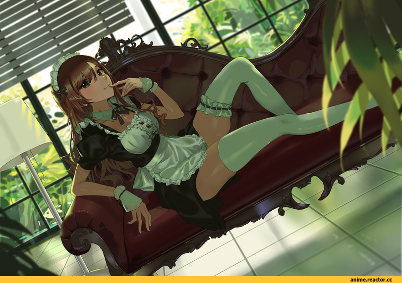 arisugawa natsuha, Idolmaster, Maid, kurokin, Anime