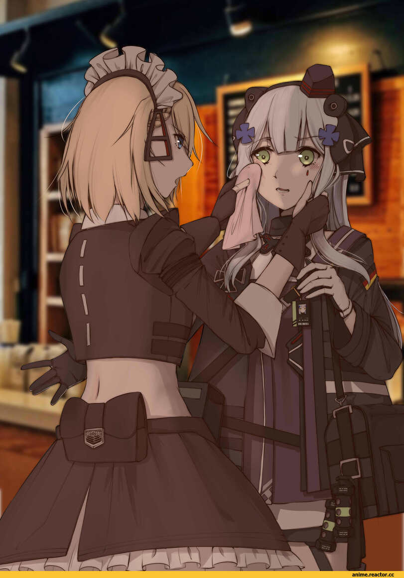 Girls Frontline, nantiao diudiu, HK416 (Girls Frontline), G36 (Girls Frontline), Maid, Anime