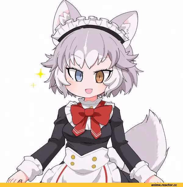 dog (mixed breed) (kemono friends), Kemono Friends, anime gif, taro (taro), Anime Art, artist, Maid, Anime