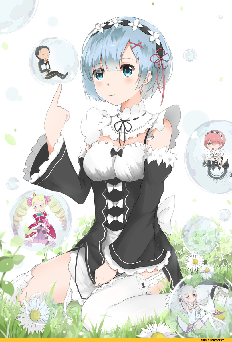 Re Zero Kara Hajimeru Isekai Seikatsu, Rem (re zero), Natsuki Subaru, Ram (Re Zero), Beatrice (Re Zero), Emilia (re zero), Pack (re zero), KengFaI, Anime