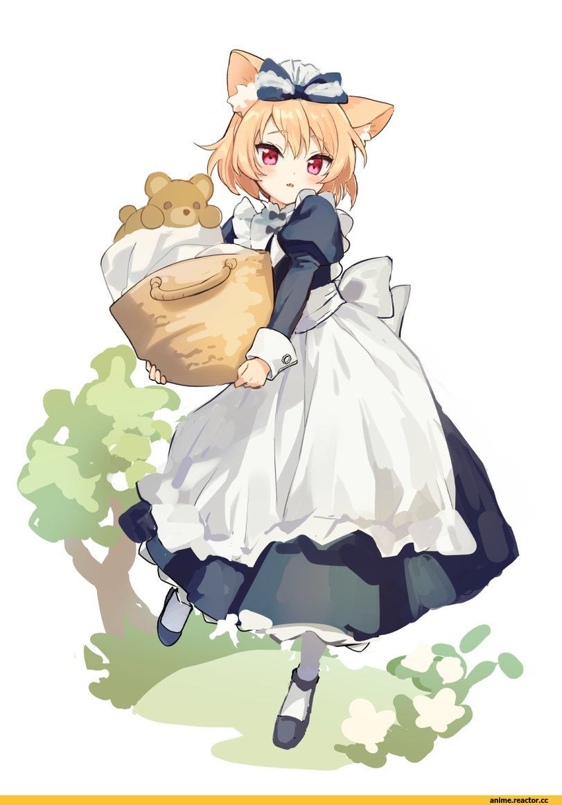 AO, Animal Ears, Maid, nekomimi, sacro, Anime