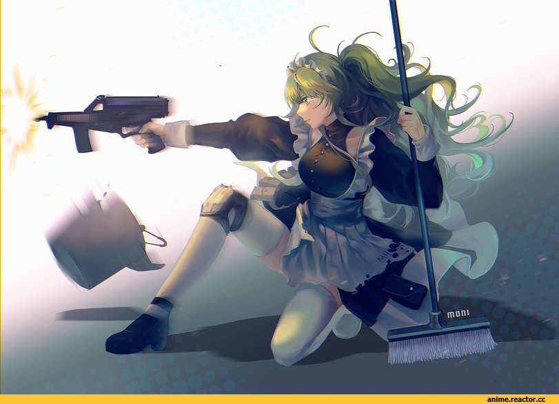 M950A (Girls Frontline), Girls Frontline, Maid, monicomic, Anime