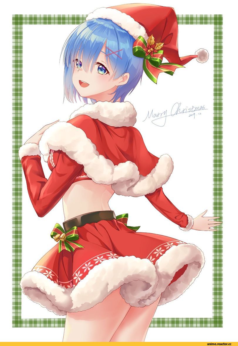 Rem (re zero), Re Zero Kara Hajimeru Isekai Seikatsu, Anime Christmas, sing (fywf4272), Merry Christmas, Anime