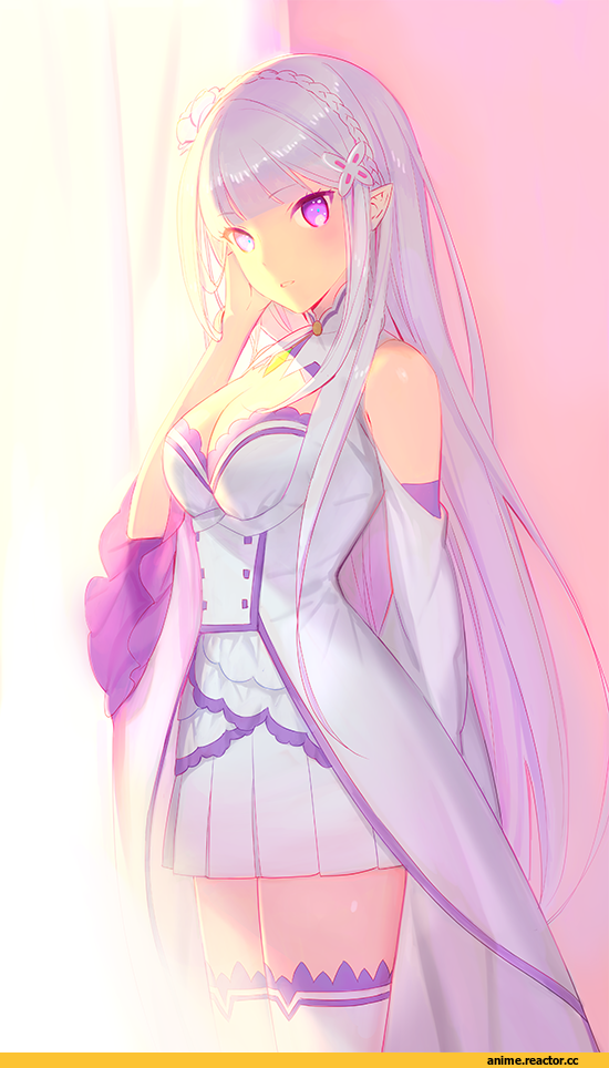 Re Zero Kara Hajimeru Isekai Seikatsu, Emilia (re zero), blush scarlet, Anime
