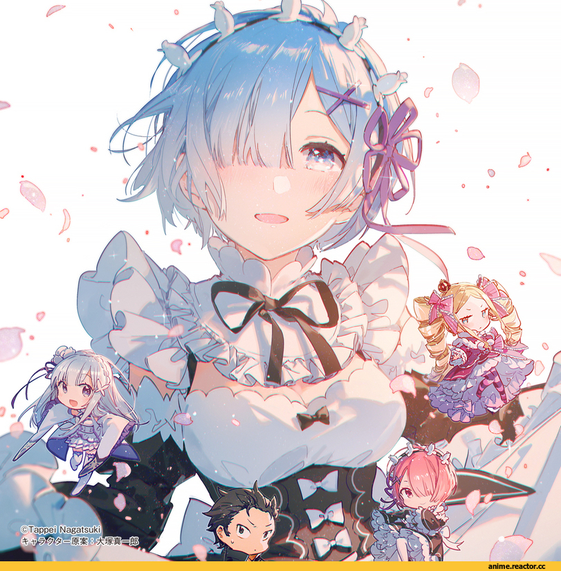 Rella, Anime Art, artist, Rem (re zero), Re Zero Kara Hajimeru Isekai Seikatsu, Ram (Re Zero), Beatrice (Re Zero), Natsuki Subaru, Anime