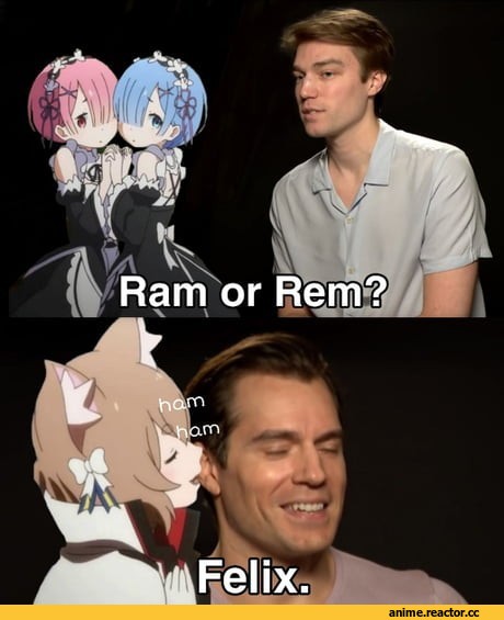 Re Zero Kara Hajimeru Isekai Seikatsu, Felix Argyle, Rem (re zero), Ram (Re Zero), Anime