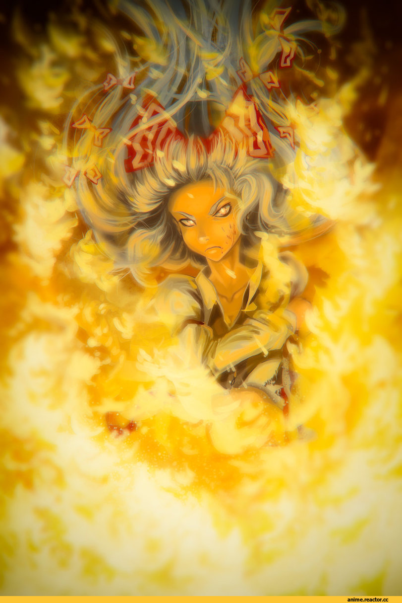 justinas vitkus, art, красивые картинки, арт барышня, Fujiwara no Mokou, Touhou Project, Anime