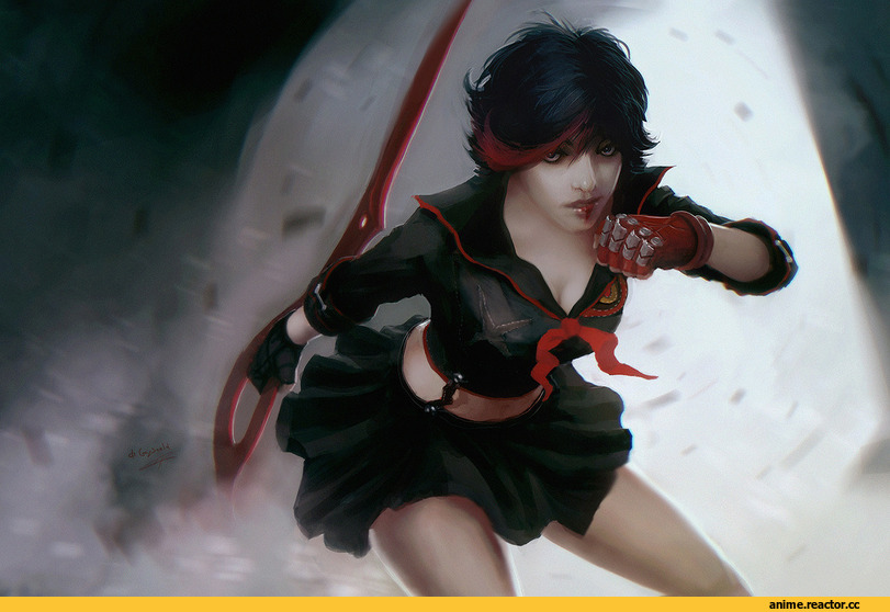 dr-grizscald, art, красивые картинки, арт барышня, Matoi Ryuko, Kill la Kill, Matoi Ryuuko, Anime