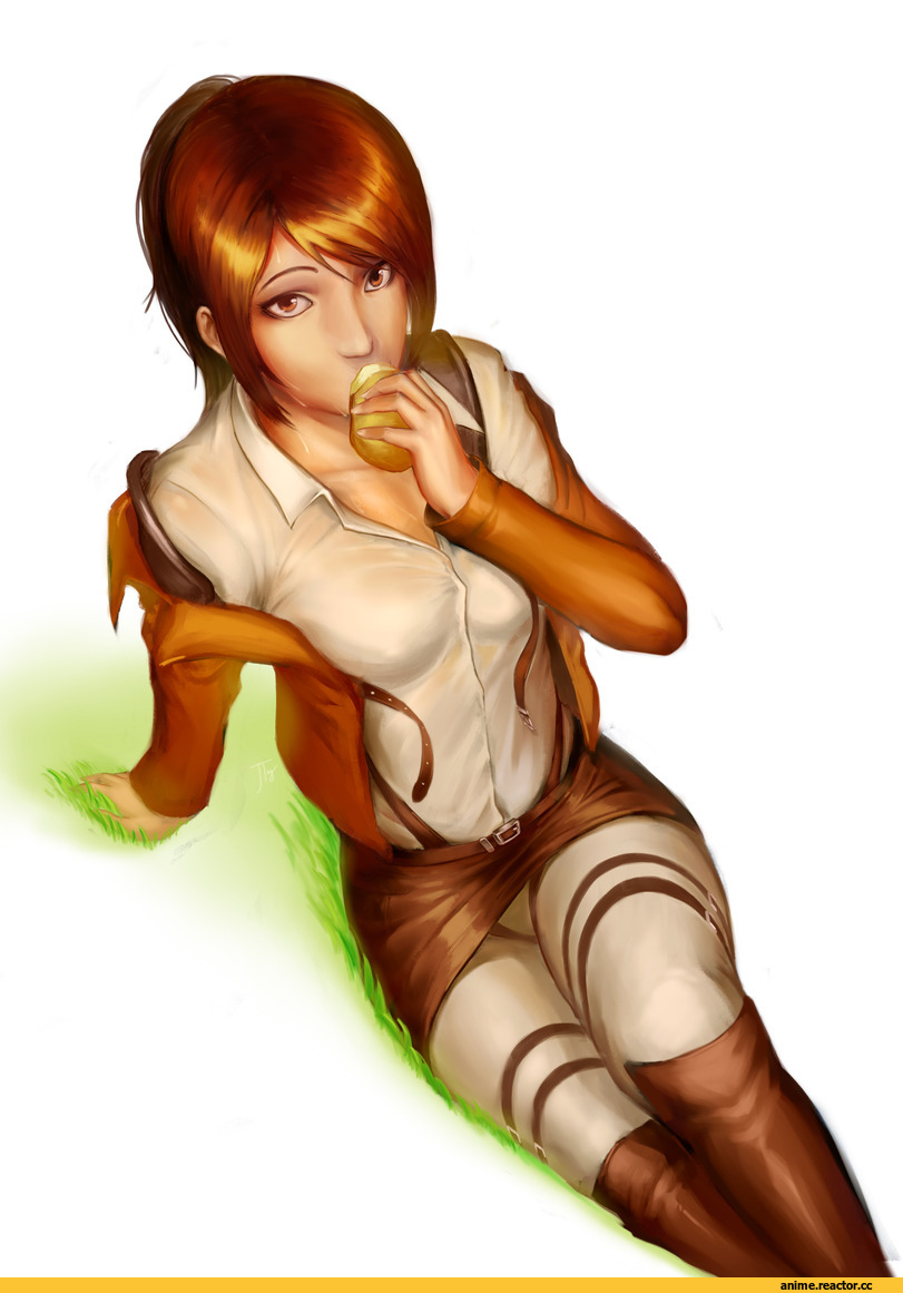 Shingeki no Kyojin, Sasha Braus, арт барышня, Anime