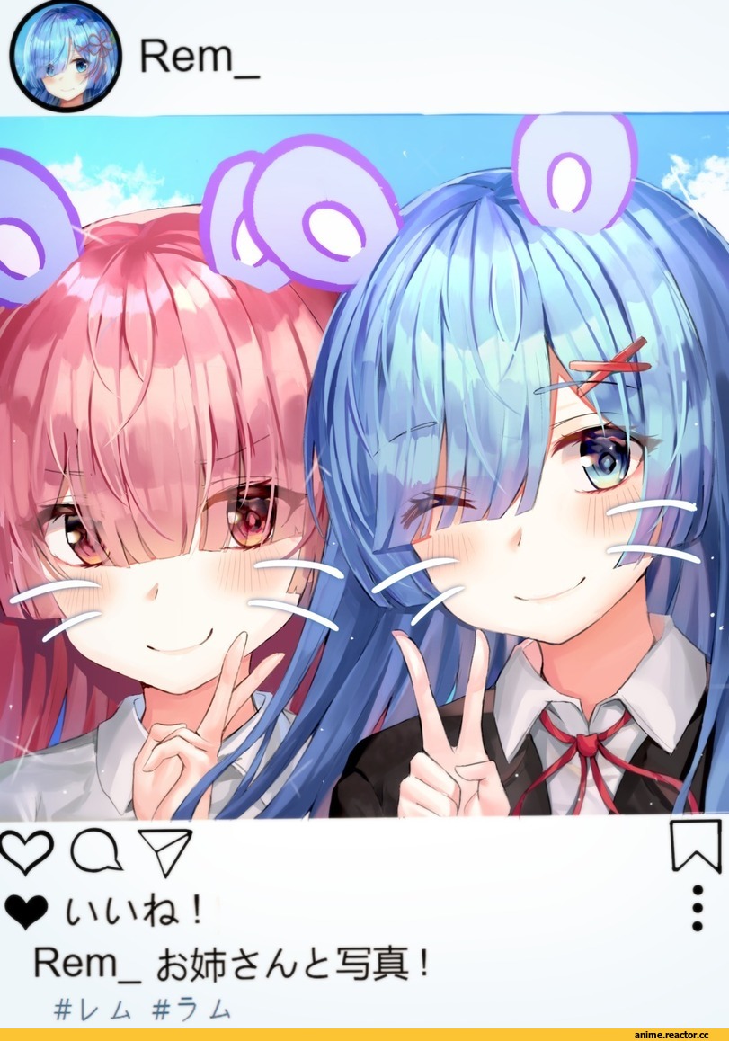Anime Art, artist, Rem (re zero), Re Zero Kara Hajimeru Isekai Seikatsu, Ram (Re Zero), refile, Anime