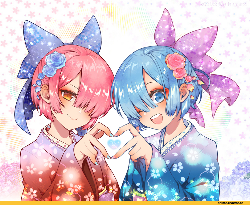 Re Zero Kara Hajimeru Isekai Seikatsu, Rem (re zero), Ram (Re Zero), blackcat (blackcatbox), Anime