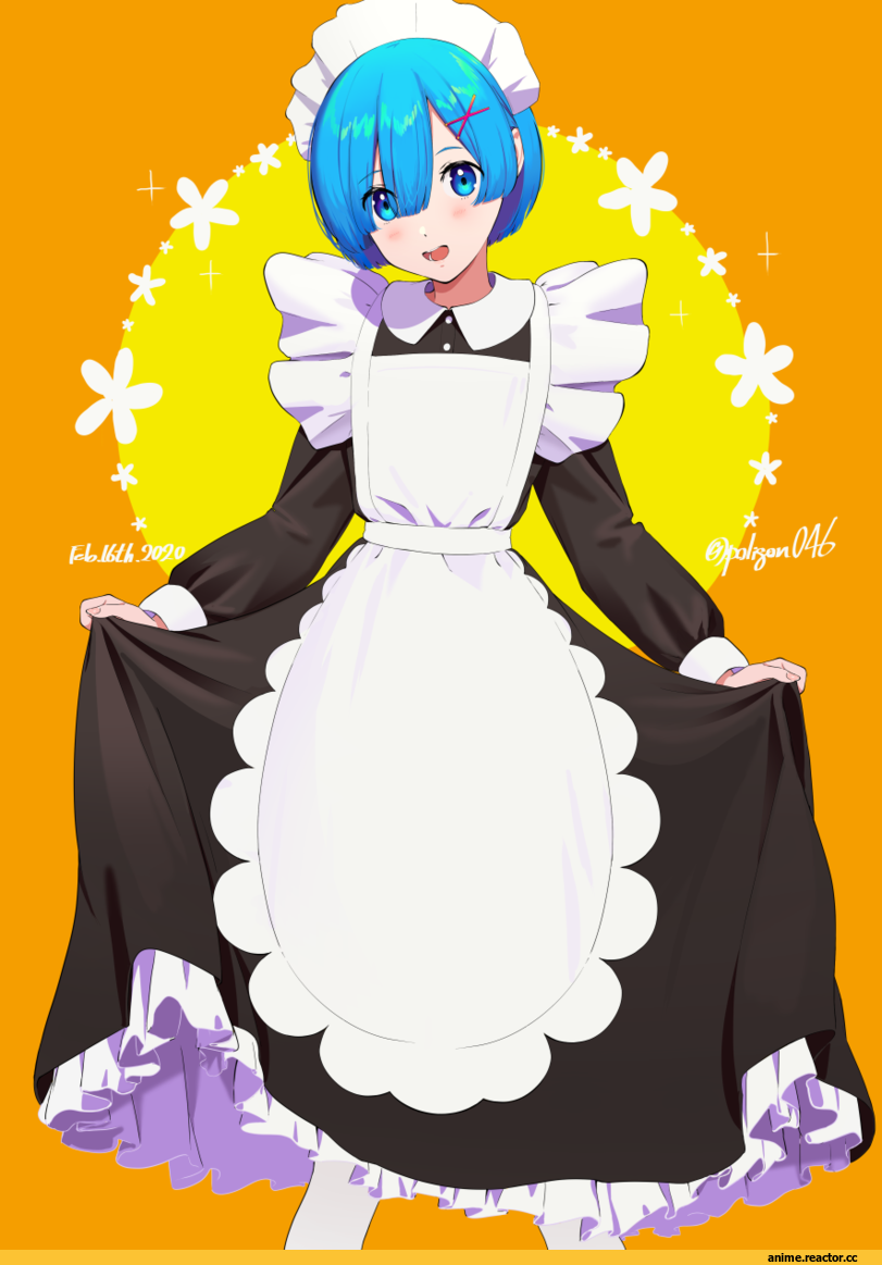 poligon (046), Anime Art, artist, Rem (re zero), Re Zero Kara Hajimeru Isekai Seikatsu, Anime