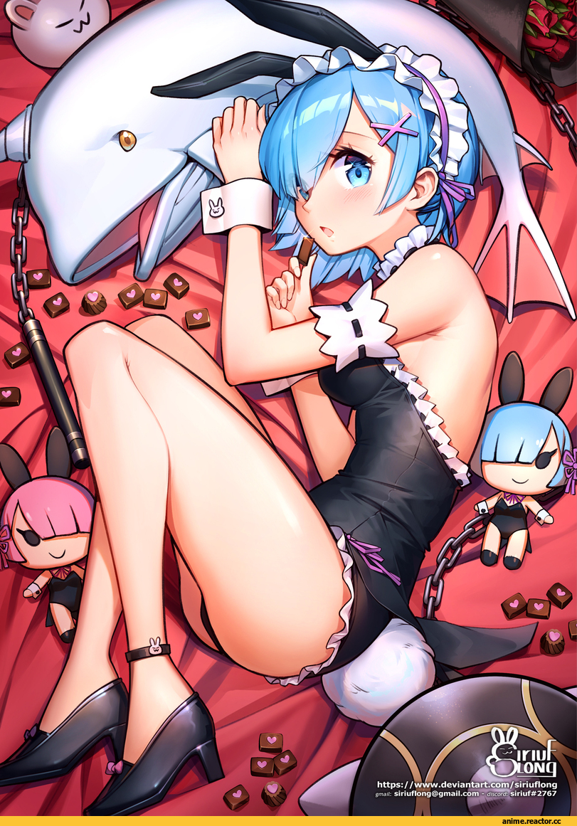 Re Zero Kara Hajimeru Isekai Seikatsu, Rem (re zero), Ram (Re Zero), siriuflong, Usagimimi, Animal Ears, Anime Ero, Anime