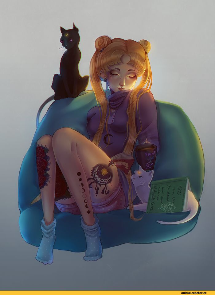 sailor moon, art барышня, Anime
