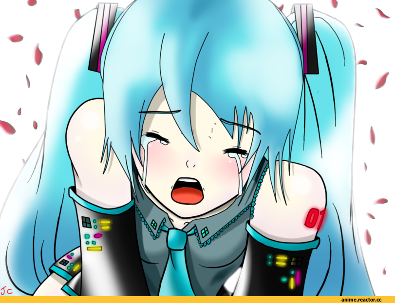 Hatsune Miku, Vocaloid, Anime Art, art барышня, красивые картинки, удалённое, Anime