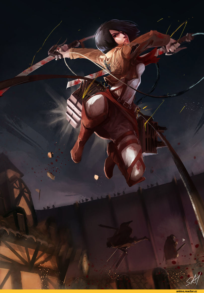 арт барышня, красивые картинки, Attack on Titan, Anime
