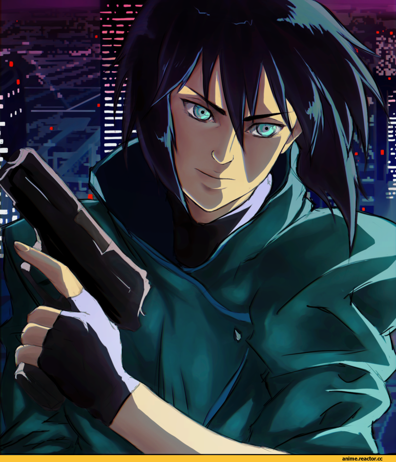 Ghost in the Shell, Kusanagi Motoko, art барышня, красивые картинки, Anime