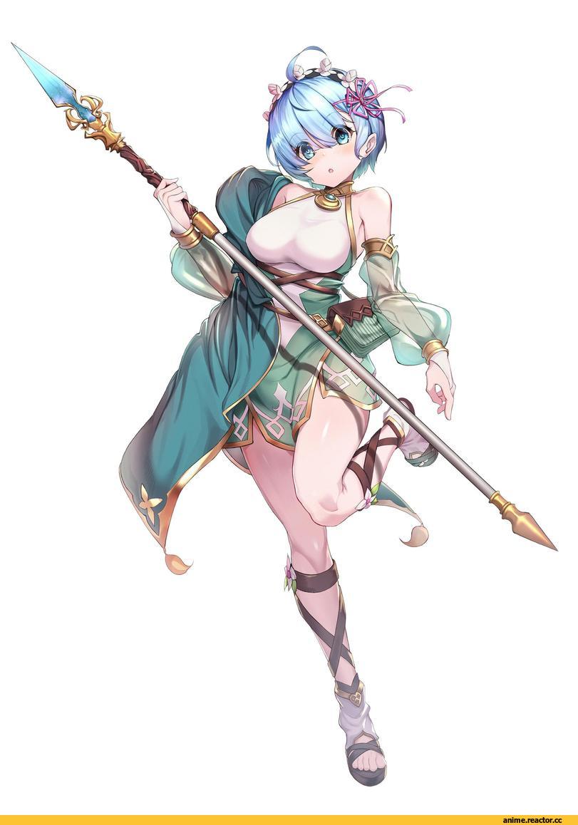 Re Zero Kara Hajimeru Isekai Seikatsu, Rem (re zero), Kokkoro (Princess Connect!), Princess Connect!, Игры, Anime