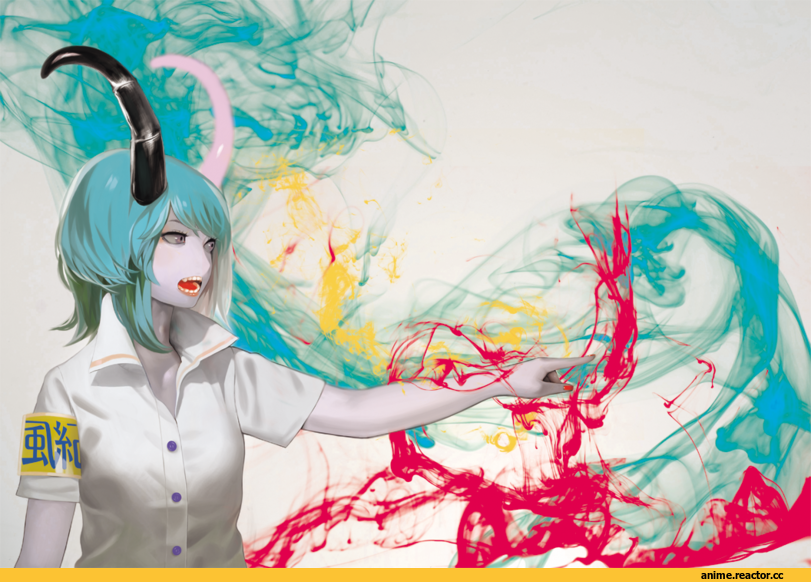 рога, Anime Art, арт девушка, красивые картинки, Anime