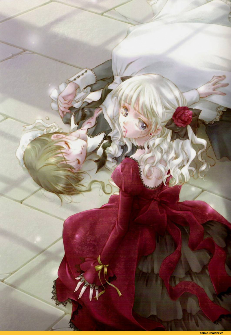 арт барышня, красивые картинки, Kaori Minakami, вампир, Anime