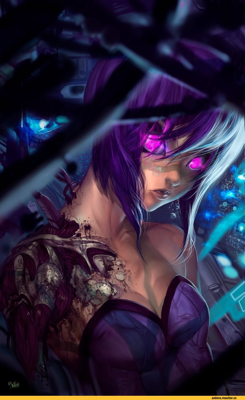 Ghost in the Shell, арт барышня, красивые картинки, Kusanagi Motoko, Anime