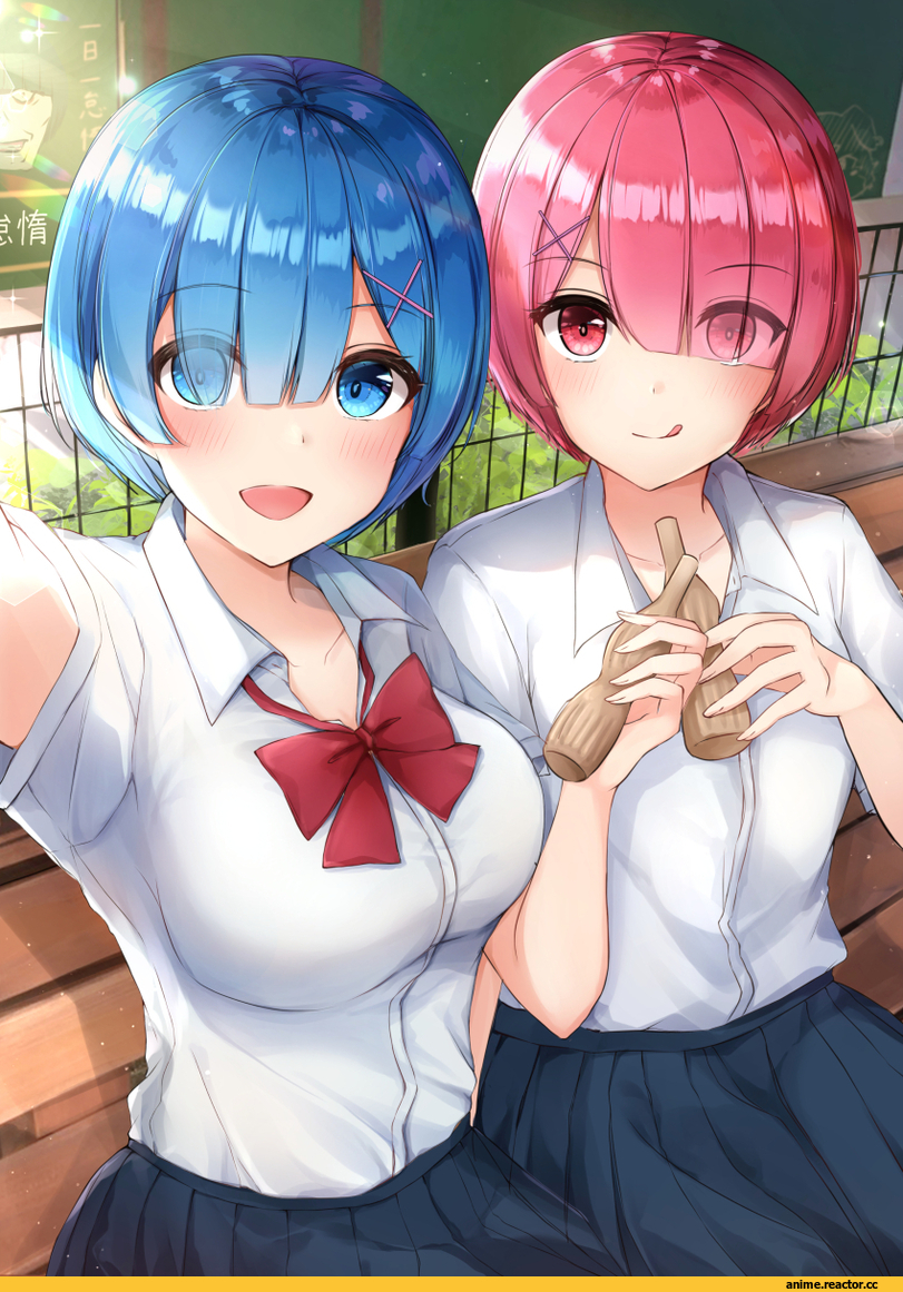 Anime Art, artist, Ram (Re Zero), Re Zero Kara Hajimeru Isekai Seikatsu, Rem (re zero), yukiunag1, Anime